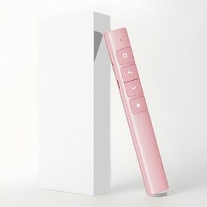 2.4 GHz Wireless Presenter with Red Pointers RF Remote Control Rechargeable Pink